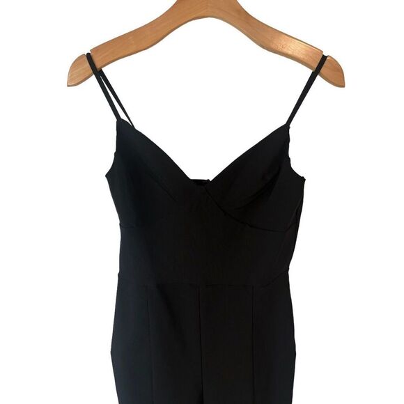 Miss Selfridge By ASOS Jumpsuit Womens Size 6 Black Sleeveless Mock Neck NEW - Picture 3 of 13
